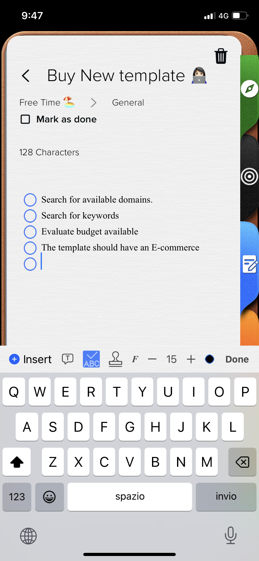 Note Tab